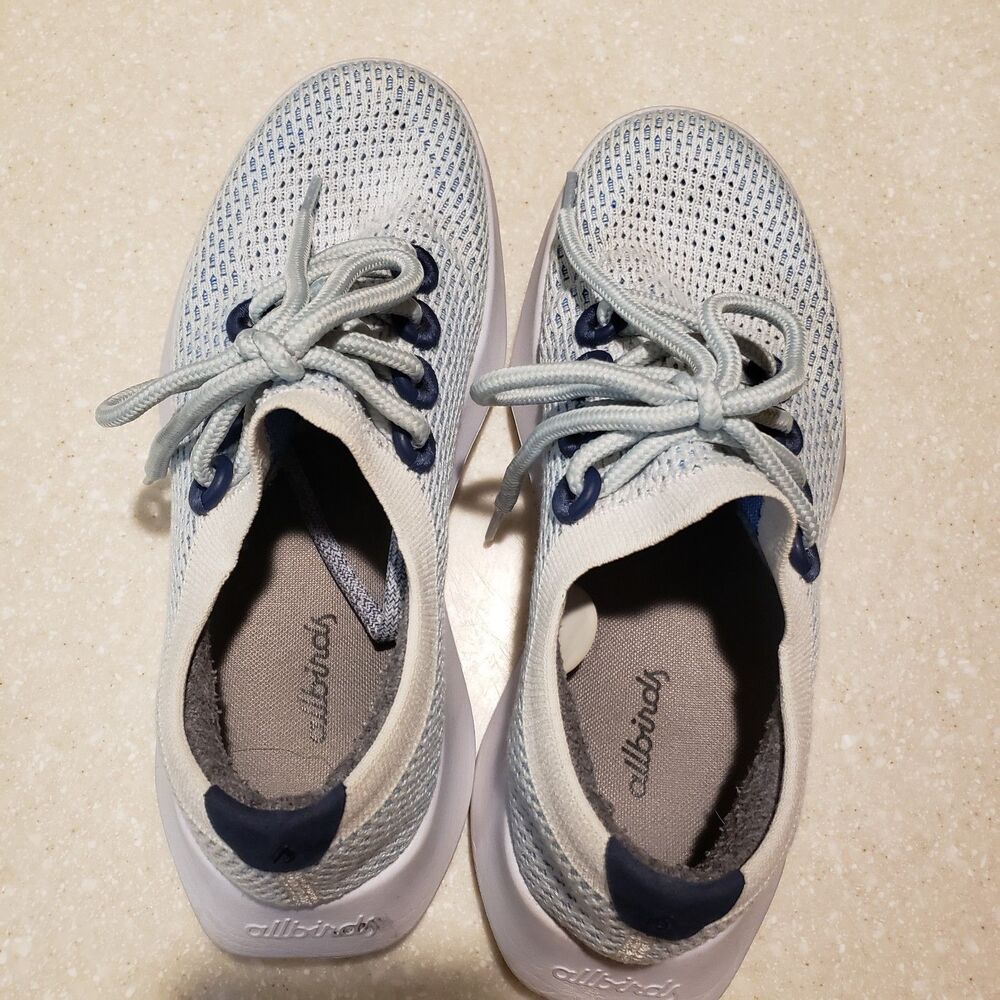 Allbirds Tree Dasher 2 Blizzard Gray Lace Up Comfort Shoes Sneaker Women's 7 - Picture 8 of 8